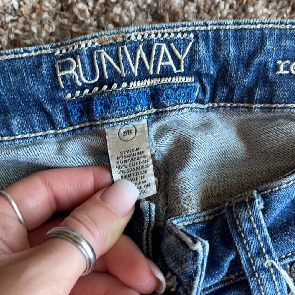 Runway Refugee Bootcut Ripped Jeans - Picture 2 of 2